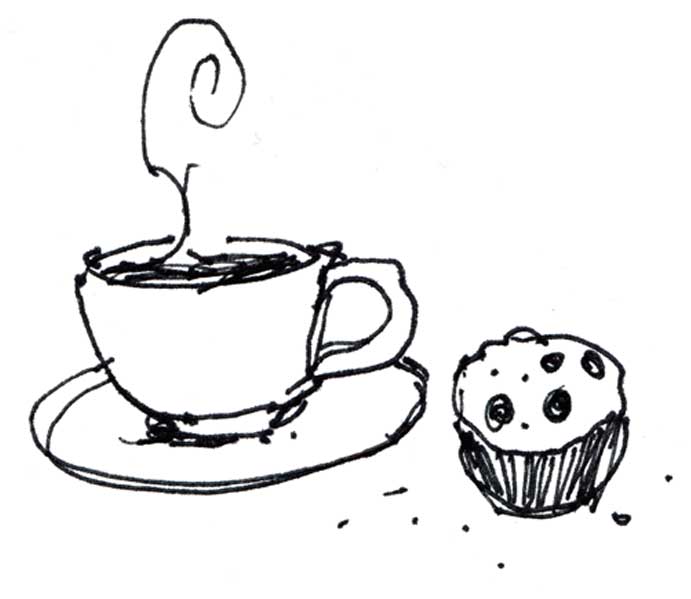 B. Steven Verney writing desk drawing.